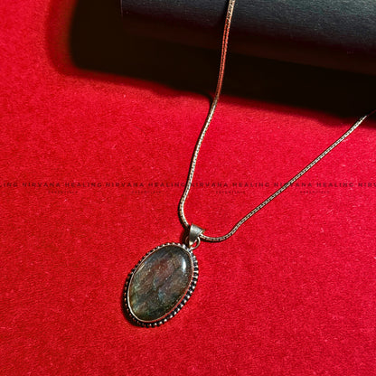 LABRADORITE CRYSTAL DESIGNER PENDANT (Intuition, Inner Power And Transformation).  image 2