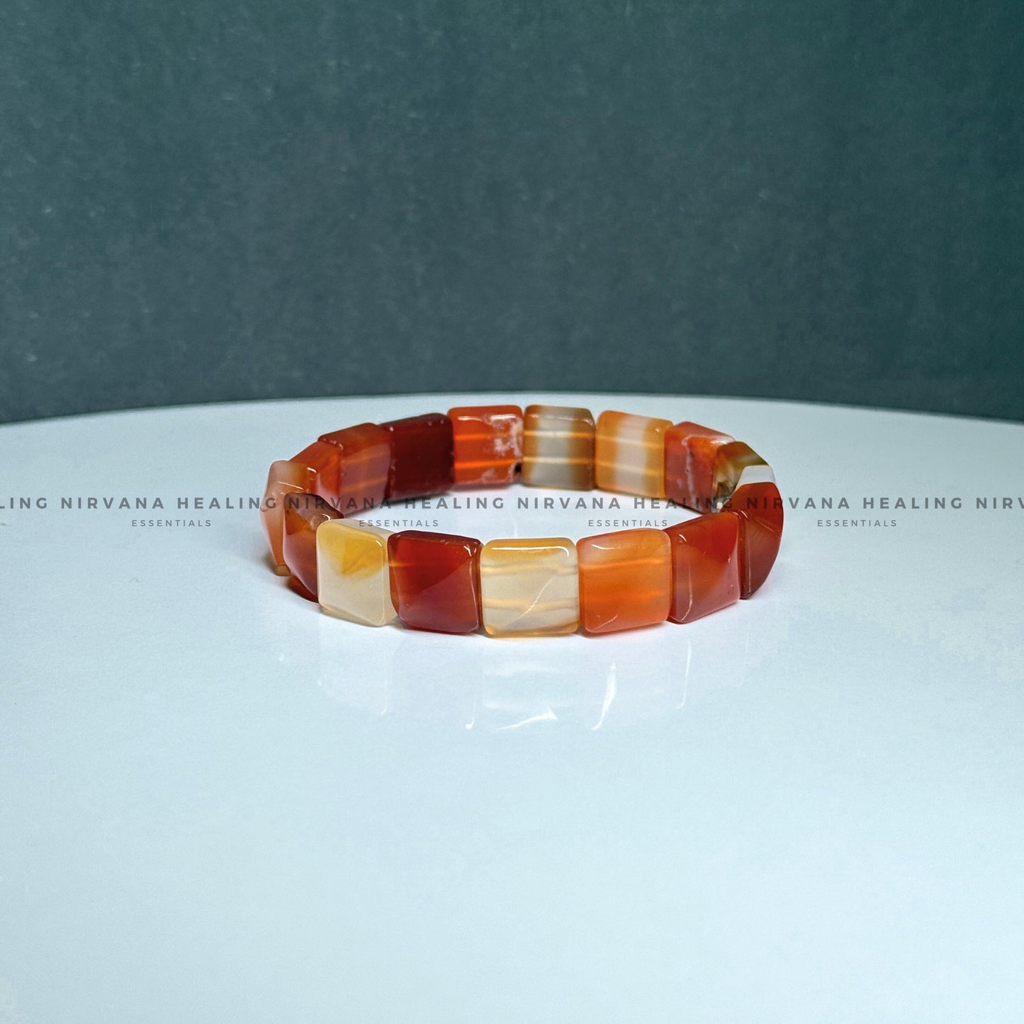 RED CARNELIAN PYRAMID BRACELET (Creativity, Courage, Passion And Stamina) image 1