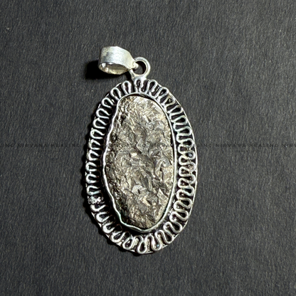 PYRITE OVAL SHAPED PENDANT (Money Magnet, Prosperity, Fame And Abundance).  image 1
