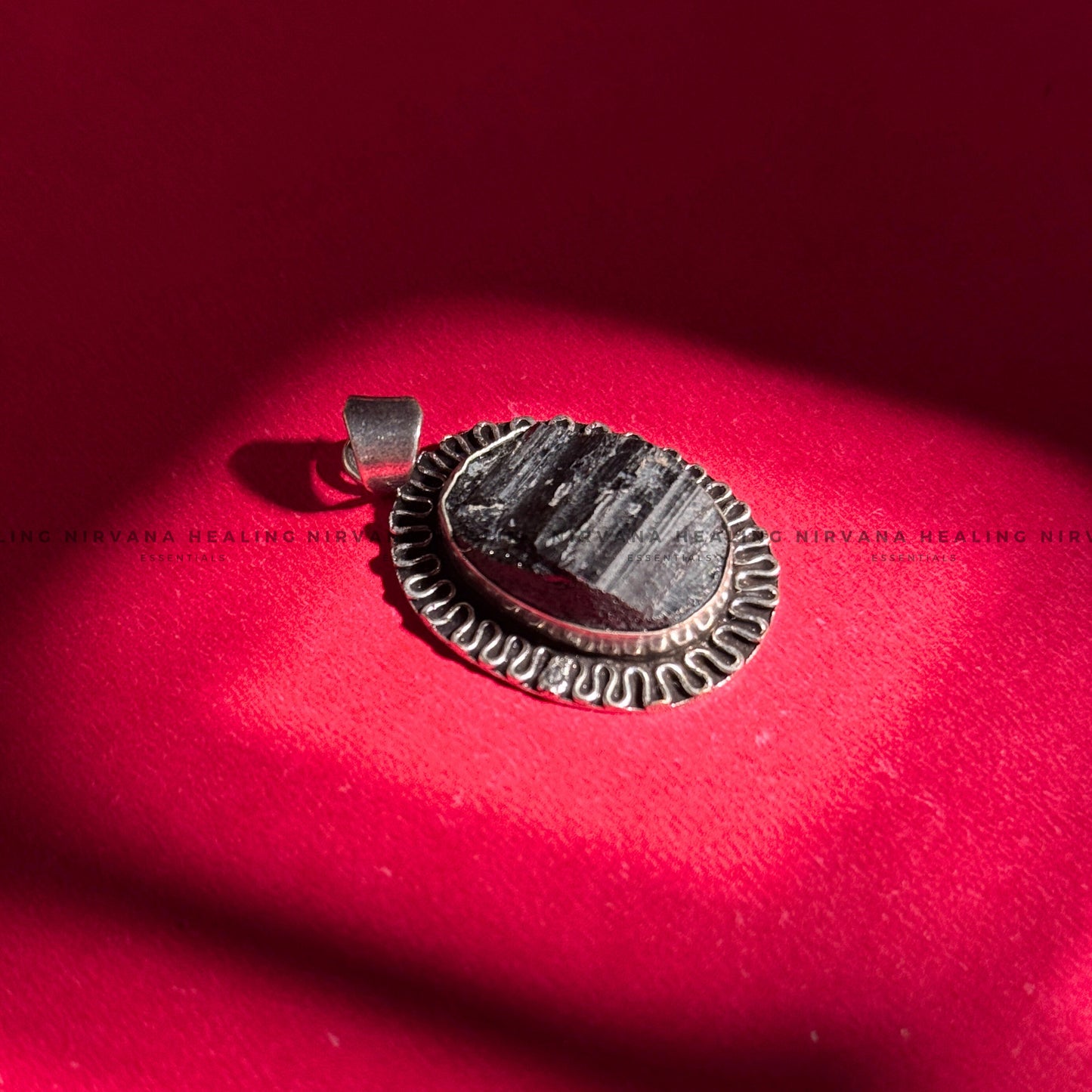 BLACK TOURMALINE RAW PENDANT (Protection, Grounding, Shielding And Growth) image 2
