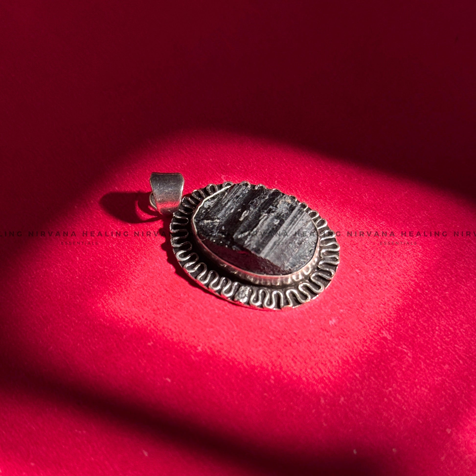 BLACK TOURMALINE RAW PENDANT (Protection, Grounding, Shielding And Growth) image 2