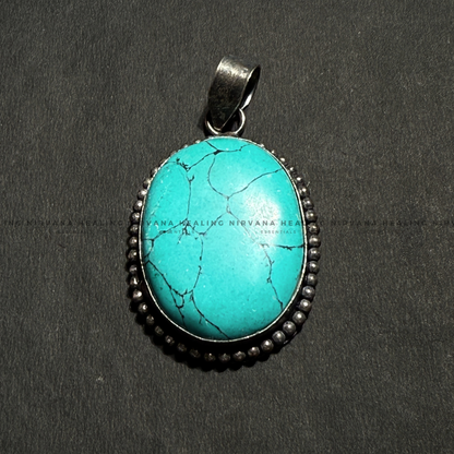 TURQUOISE CRYSTAL PENDANT (Divine Protection, Psycho Gifts, Healing, Wisdom And Truth) image 5