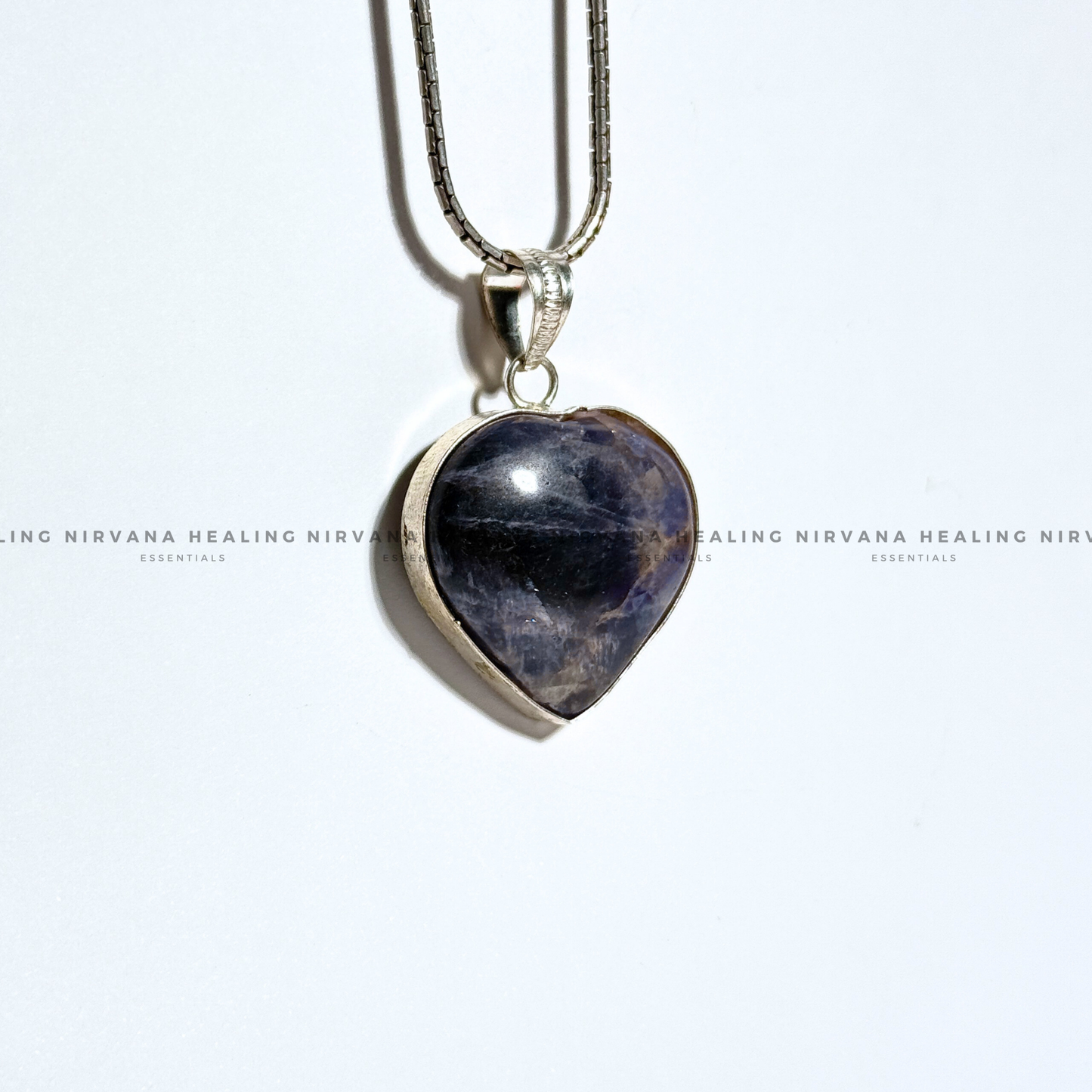 AMETHYST HEART SHAPED PENDANT (Meditation, Stress Reduction, Intuition And Manifestation) image 7