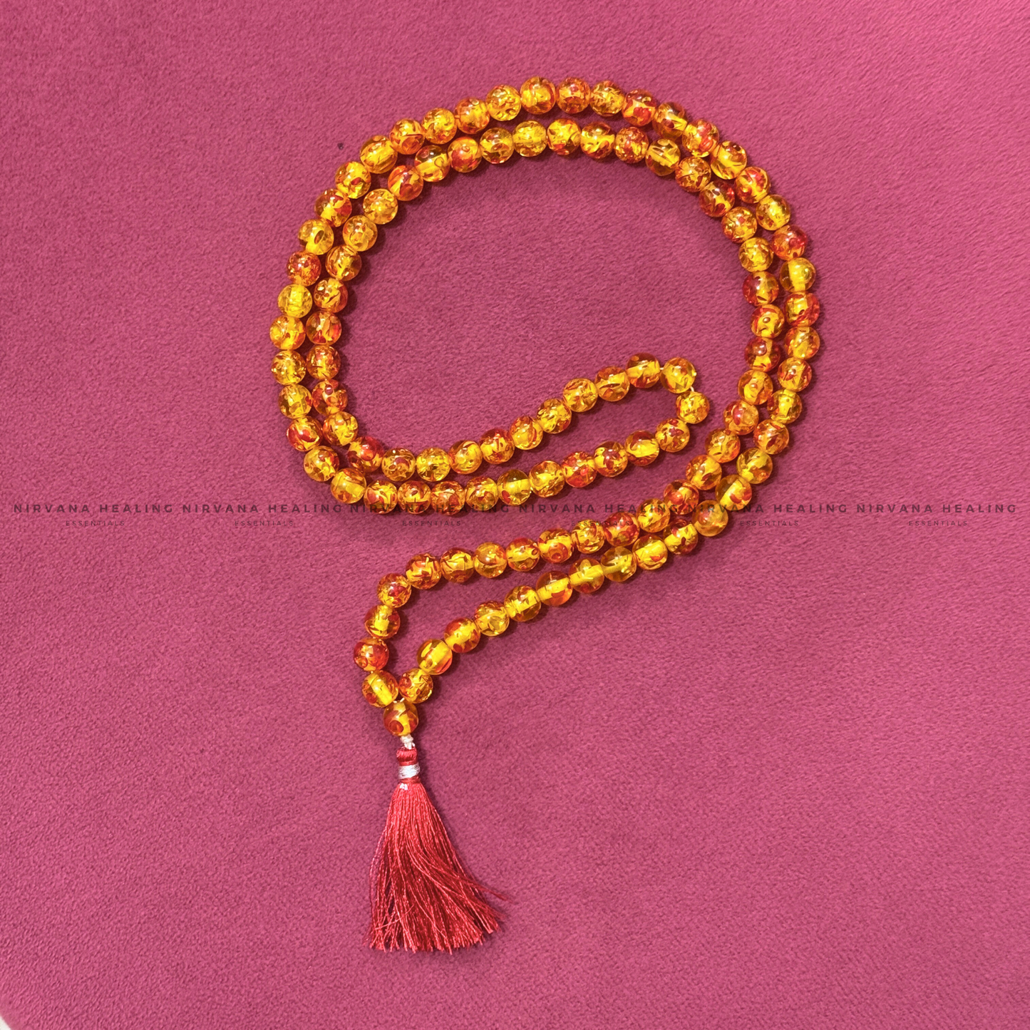 AMBER JADE MALA (Detox, Health, Joy And Soul Healing)   image 2