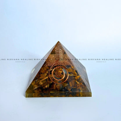 TIGER EYE PYRAMID (Bold, Courage, Willpower And Strength). image 0