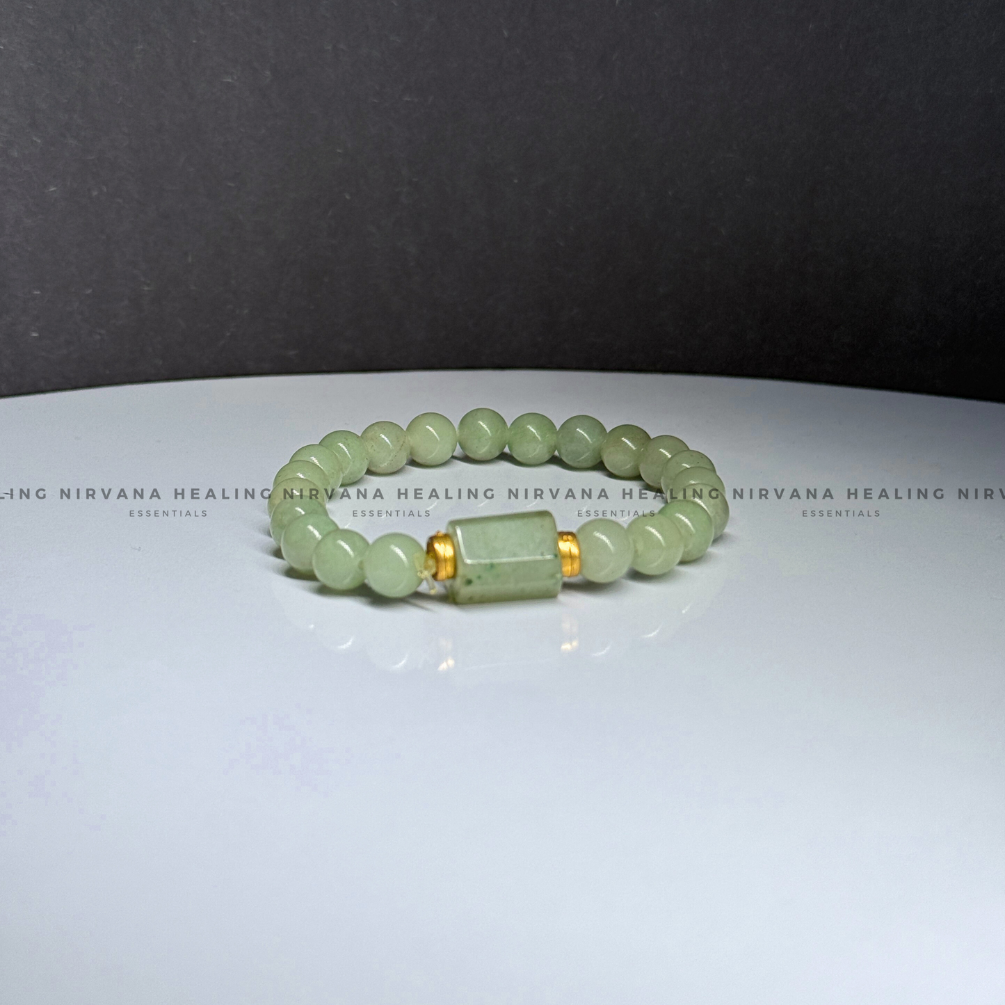 GREEN AVENTURINE WITH TUMBLE BRACELET (Luck, Money, Abundance, Career And Growth). image 2