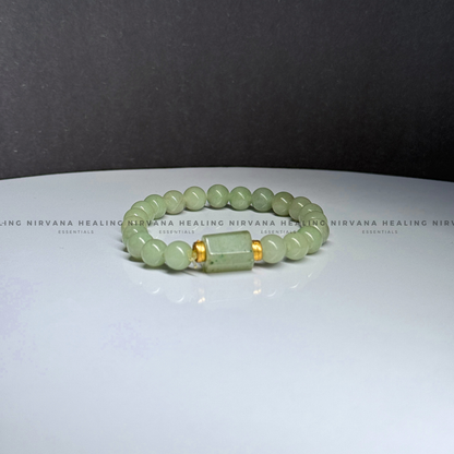 GREEN AVENTURINE WITH TUMBLE BRACELET (Luck, Money, Abundance, Career And Growth). image 2