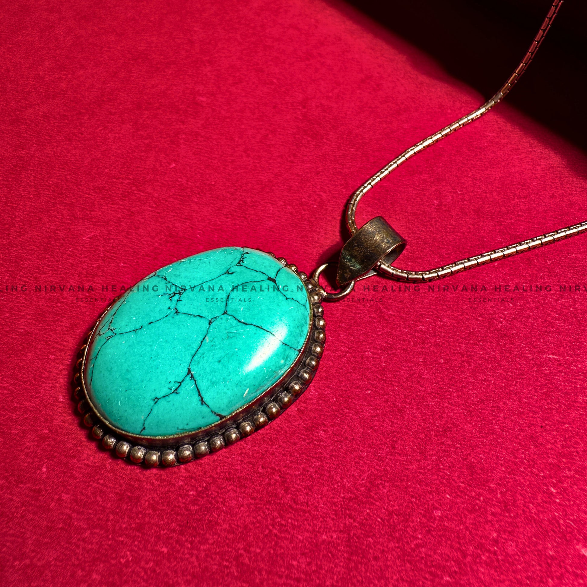 TURQUOISE CRYSTAL PENDANT (Divine Protection, Psycho Gifts, Healing, Wisdom And Truth) image 6