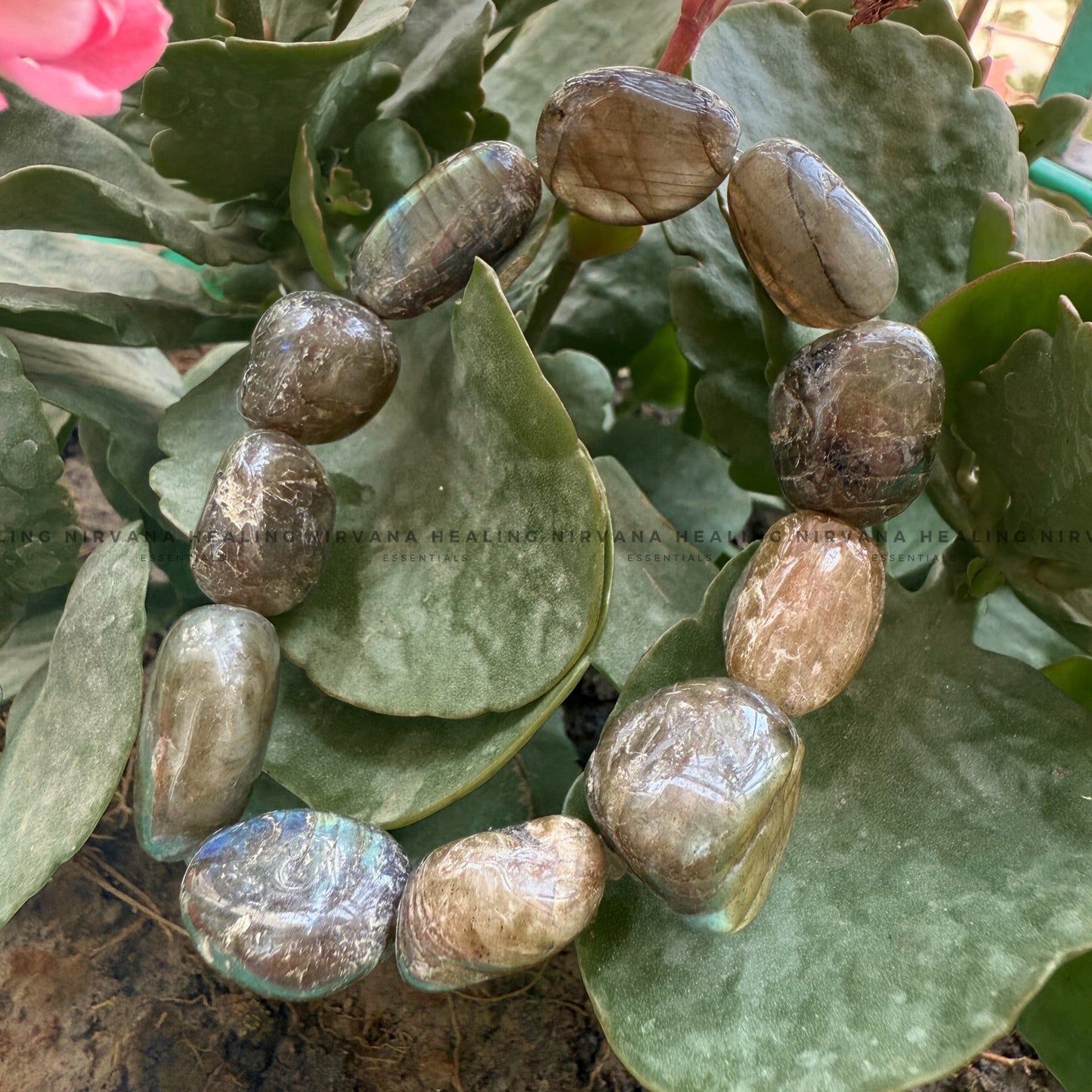 LABRADORITE TUMBLE BRACELET (Intuition, Inner Power And Transformation).  image 4