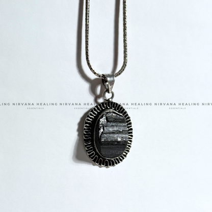 BLACK TOURMALINE RAW PENDANT (Protection, Grounding, Shielding And Growth) image 5