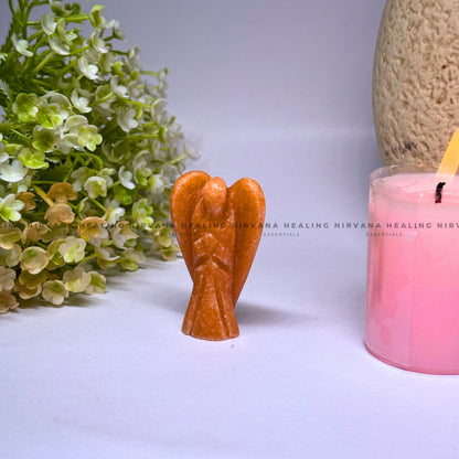 GOLDSTONE CRYSTAL ANGEL (The Stone of Ambition And Divine Guidance) image 0