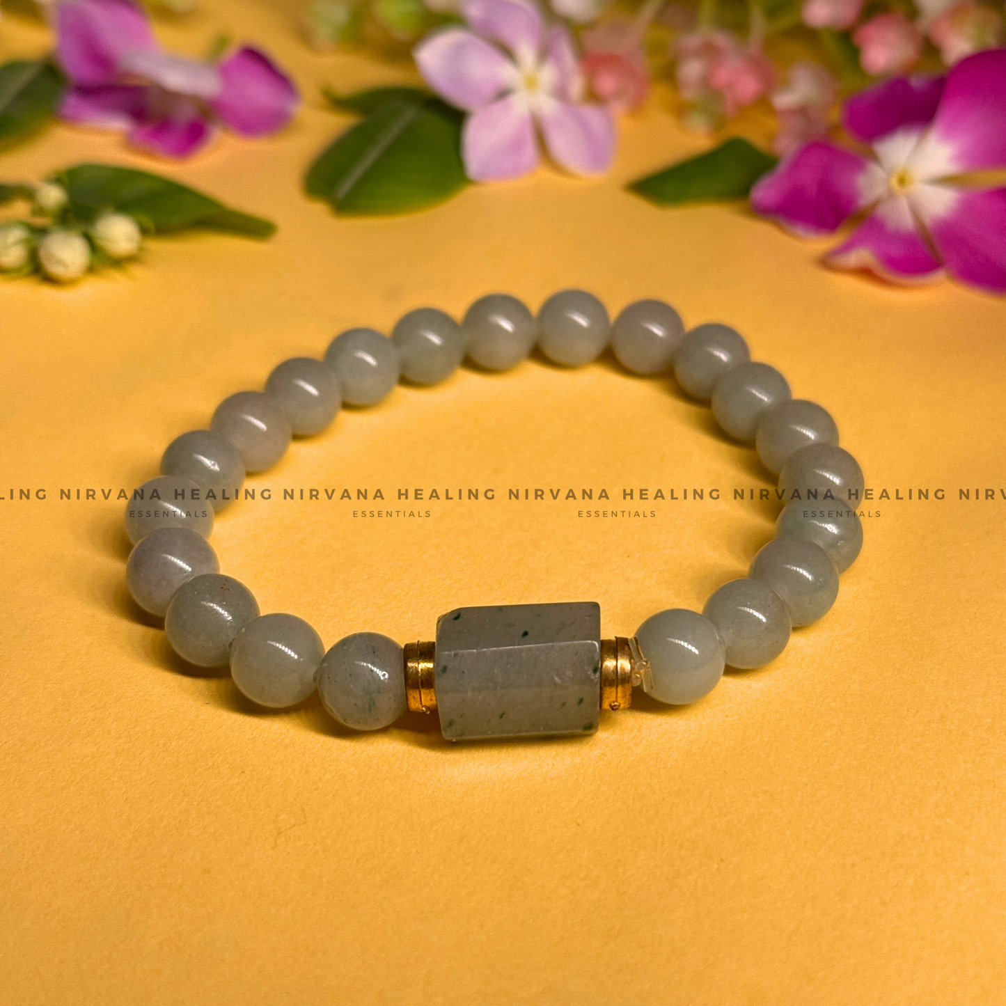 GREEN AVENTURINE WITH TUMBLE BRACELET (Luck, Money, Abundance, Career And Growth). image 0