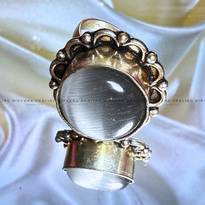 SPHATIK ROUND RING (Mental Clarity, Master Healer And Energy Amplifier) image 1