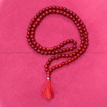 RED CARNELIAN JADE MALA (Creativity, Courage, Passion And Stamina) image 2