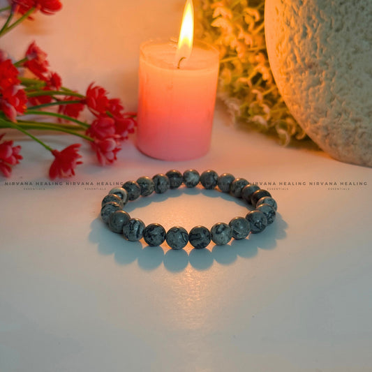 CATS EYE ROUND BEADED BRACELET (Intuition, Awareness And Protection) image 1