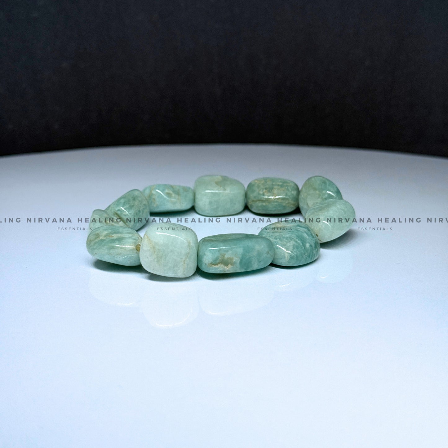 AMAZONITE TUMBLE BRACELET (Balance, Truth, Hope And Courage)   image 3