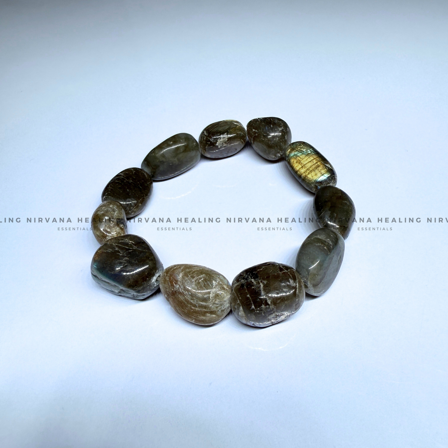 LABRADORITE TUMBLE BRACELET (Intuition, Inner Power And Transformation).  image 1