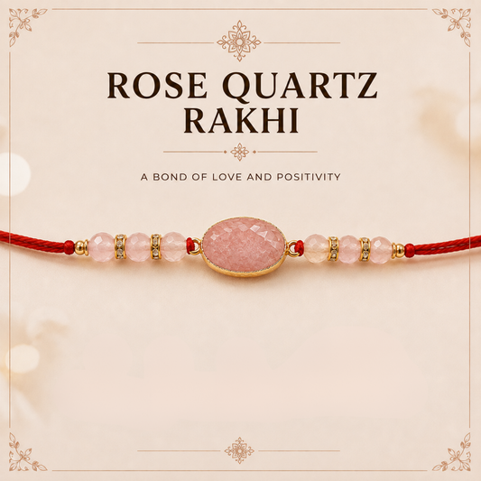 Rose Quartz Rakhi
