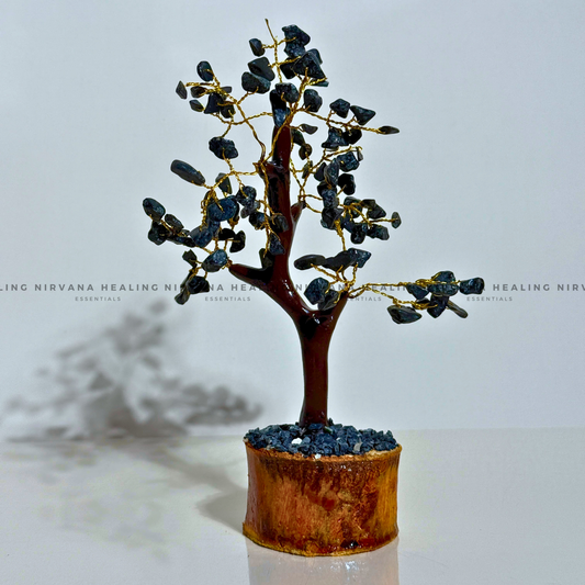 LAPIS LAZULI JADE CRYSTAL TREE Approx 100 Beads (SMALL) (Communication, Truth, Ease Of Expression And Wisdom) image 0