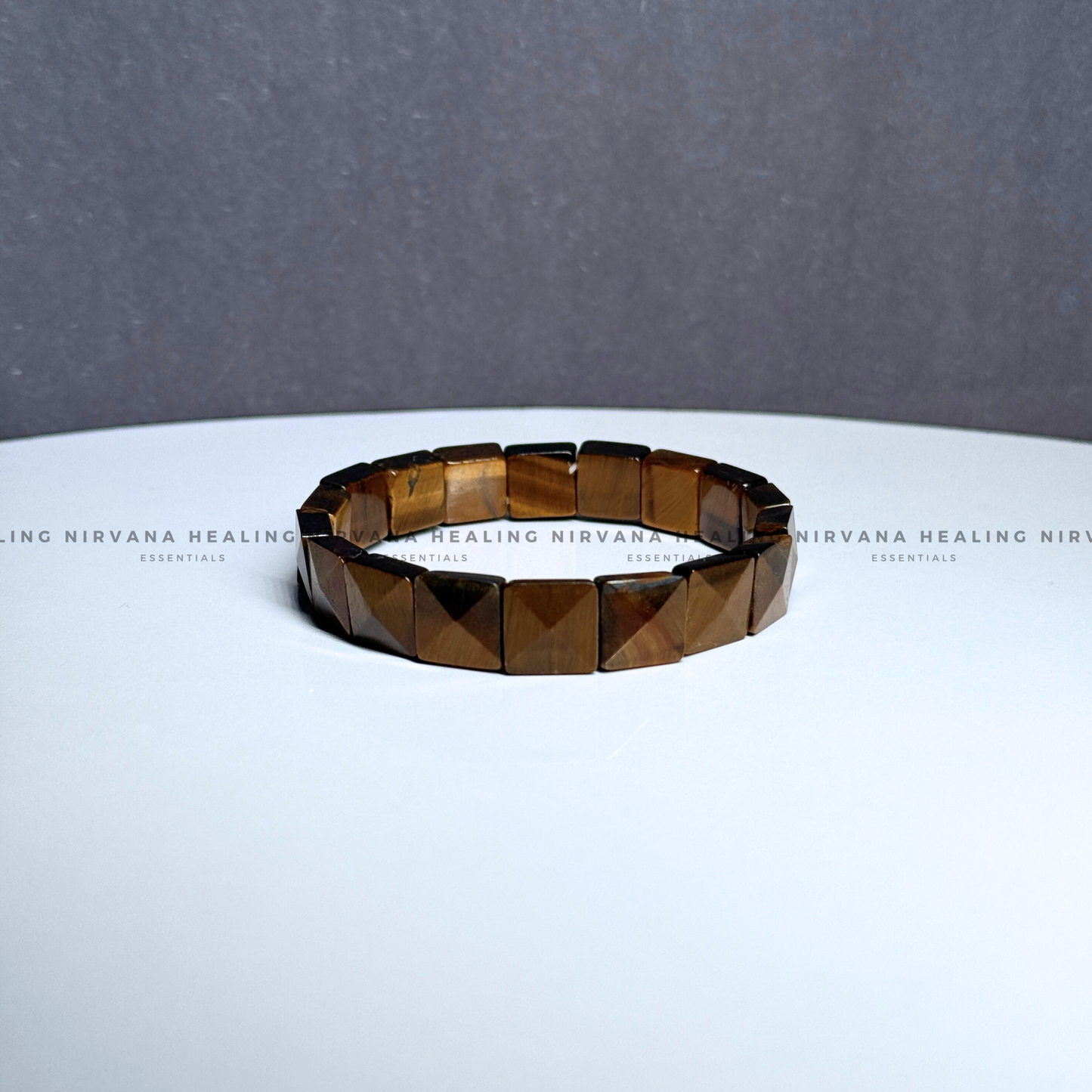 TIGER EYE PYRAMID BEADED BRACELET (Bold, Courage, Willpower And Strength). image 3