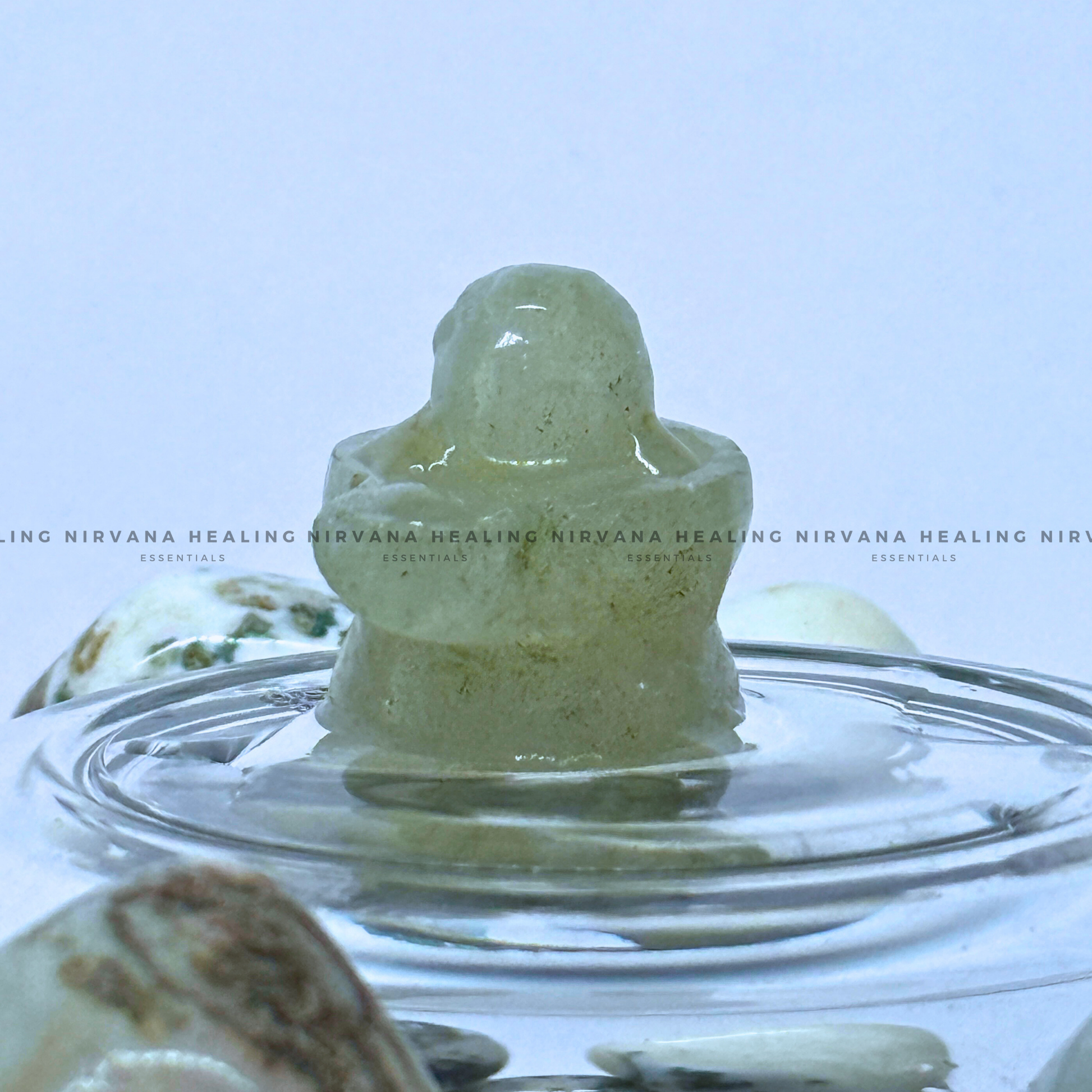 GREEN JADE SHIVLING (1 Inch) (Luck, Harmony, Peace And Abundance) image 6