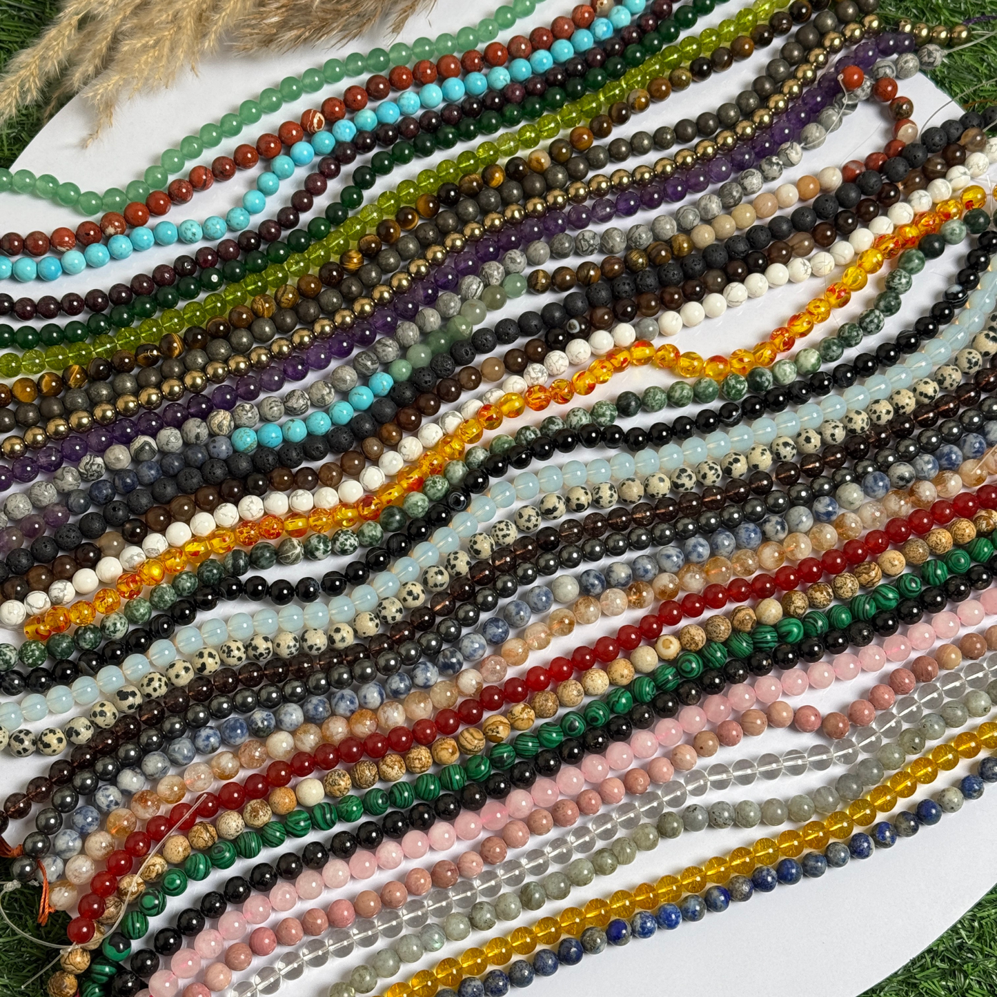 Customize Your Round Beaded Crystal Bracelet - 8mm image 3