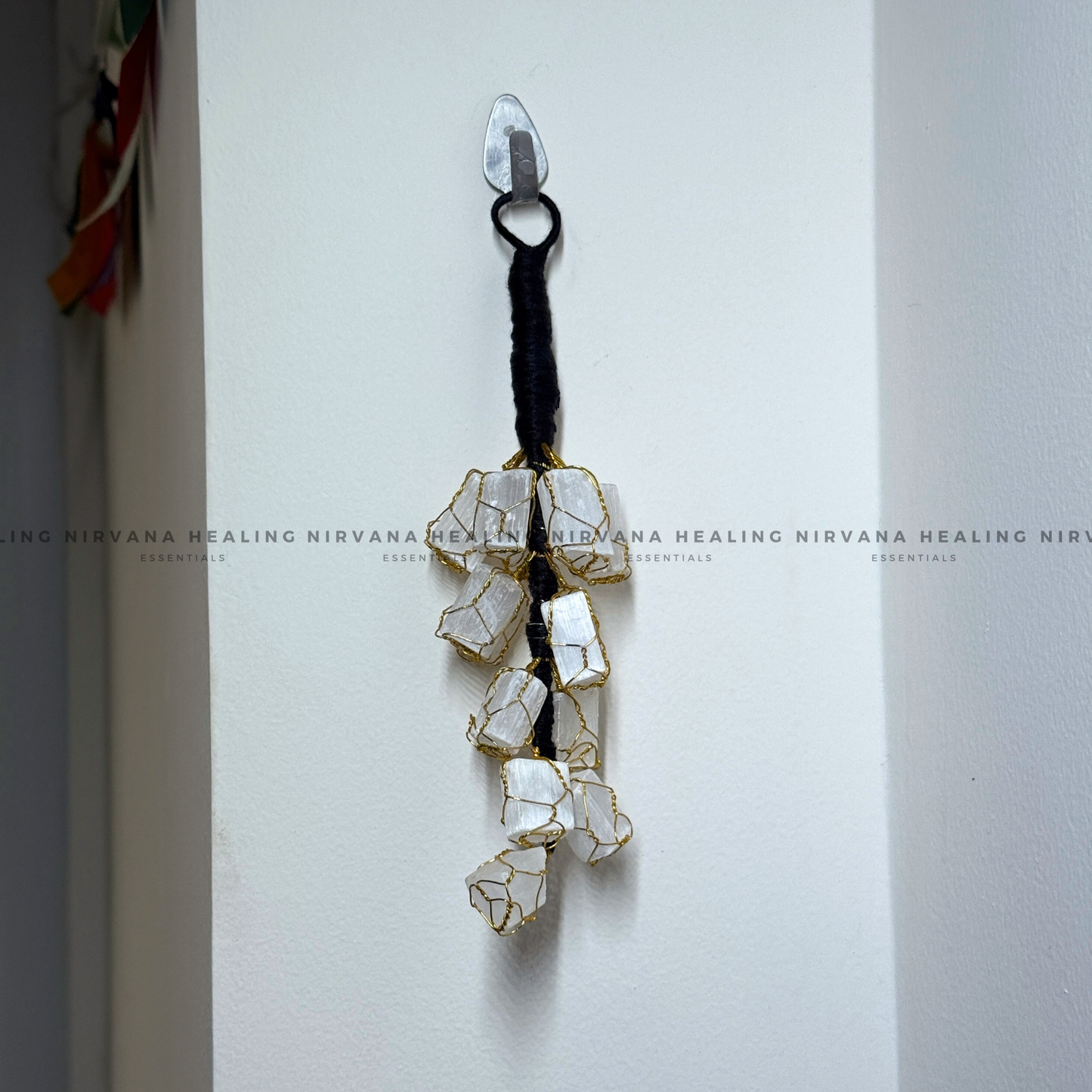 SELENITE ROUGH CHUNKS DOOR HANGING (Aura Cleansing ,Charging, Cleansing And Purification). image 3