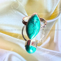 Turquoise Diamond Shaped Ring