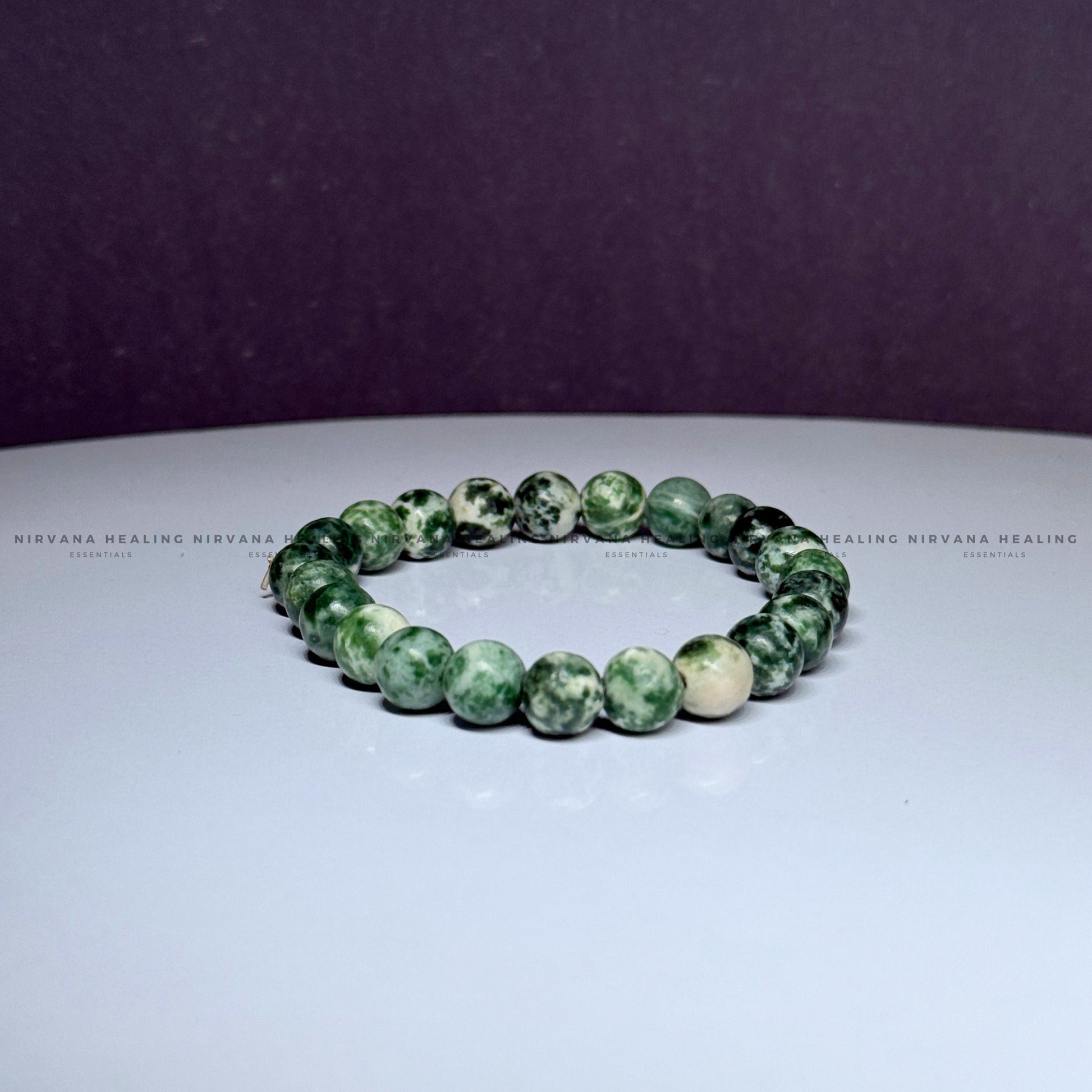 TREE AGATE ROUND BEADED BRACELET (Abundance, Nature Connection And Inner Peace) image 3