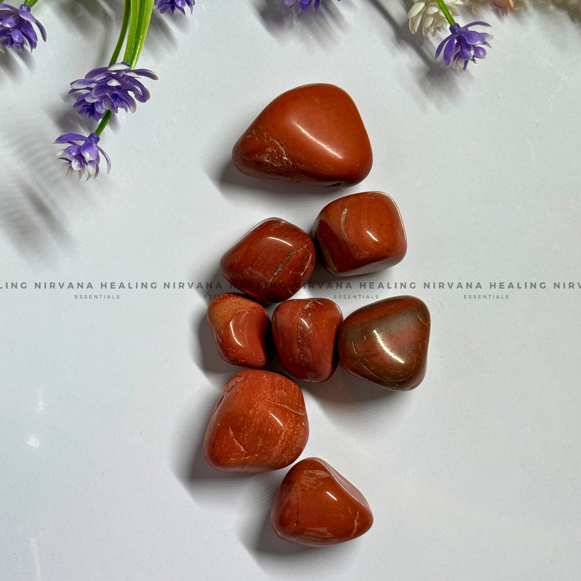 RED JASPER TUMBLE STONES (Endurance, Stability, Vitality And Courage) image 1