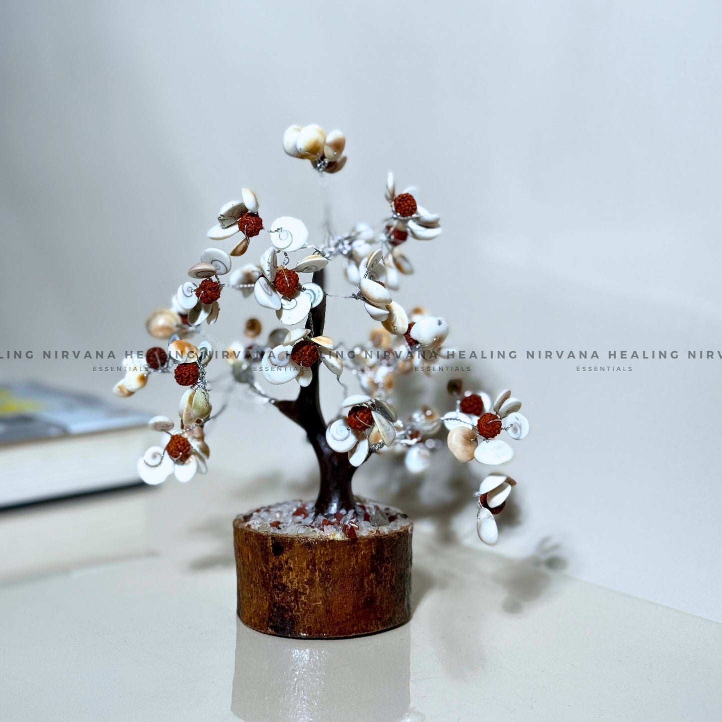 GOMTI WITH RUDRAKSH CRYSTAL TREE Approx 200 Beads (Divine Blessings, Protection & Prosperity) image 2