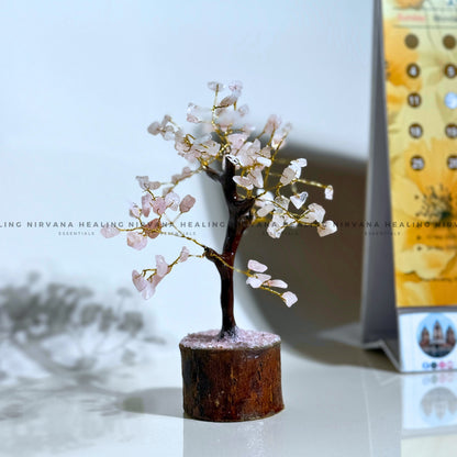 ROSE QUARTZ CRYSTAL TREE (SMALL) Approx 100 Beads (Love, Romance, Relationship And Emotions Balance) image 4