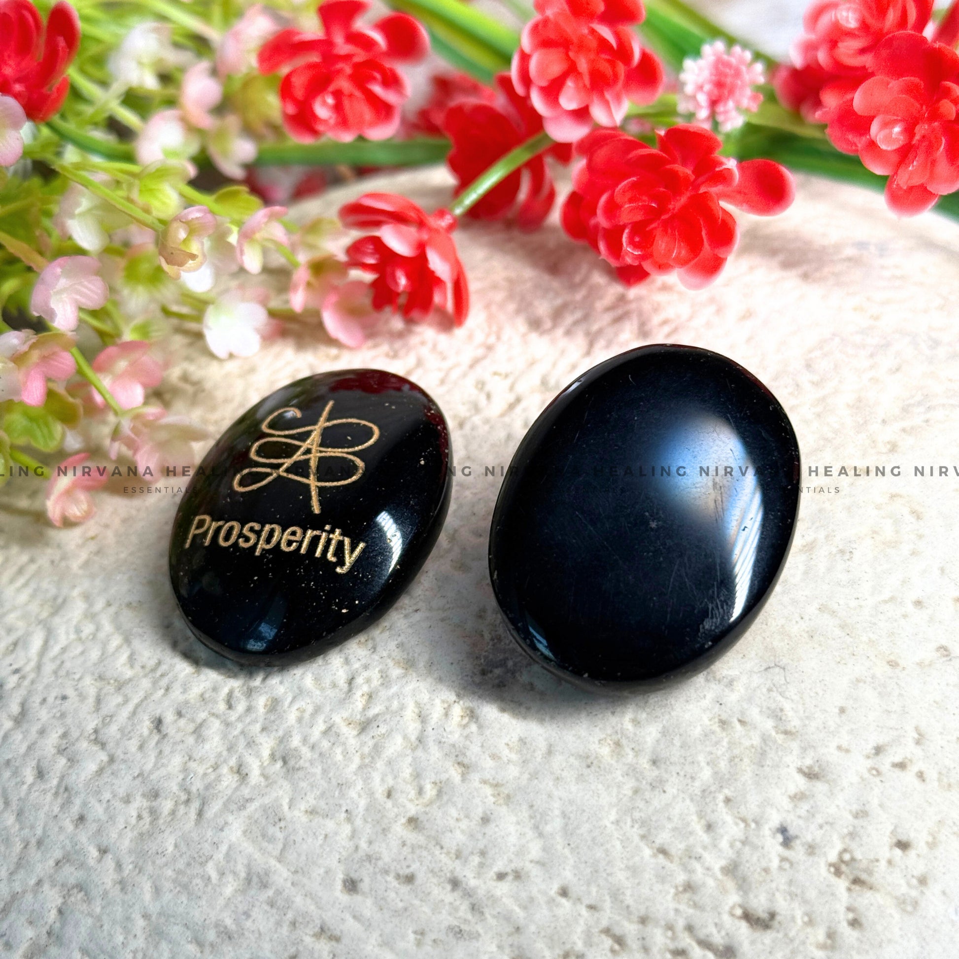 BLACK TOURMALINE PROSPERITY ZIBU COIN (Protection, Grounding, Shielding And Growth) image 3