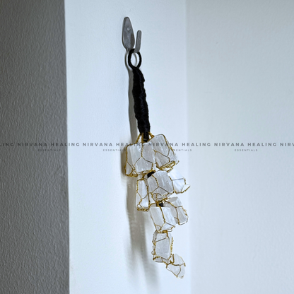 SELENITE ROUGH CHUNKS DOOR HANGING (Aura Cleansing ,Charging, Cleansing And Purification). image 4