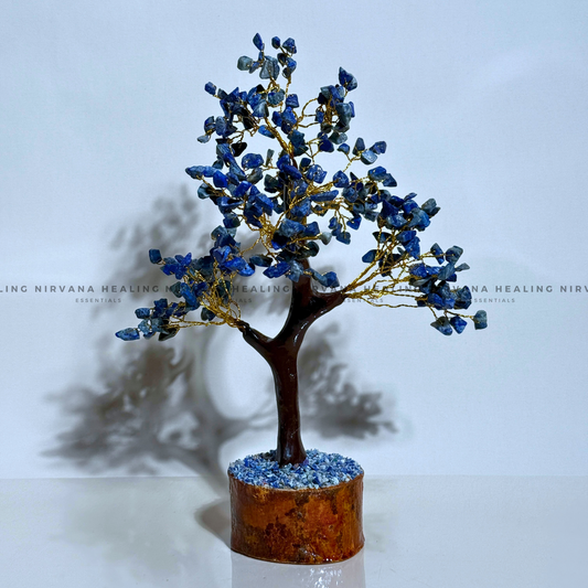 LAPIS LAZULI CRYSTAL TREE (BIG) Approx 300 Beads  (Communication, Truth, Ease Of Expression And Wisdom) image 0