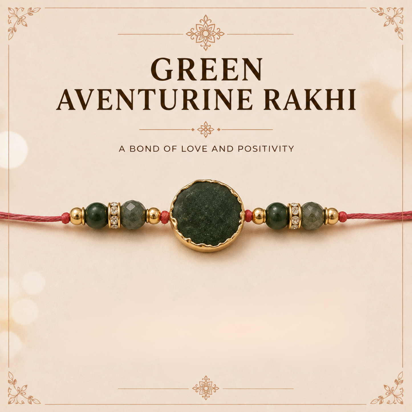 Green Aventurine Rakhi