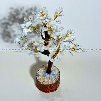CLEAR QUARTZ CRYSTAL TREE (SMALL)Approx 100 Beads  (Mental Clarity, Master Healer And Energy Amplifier).  image 1