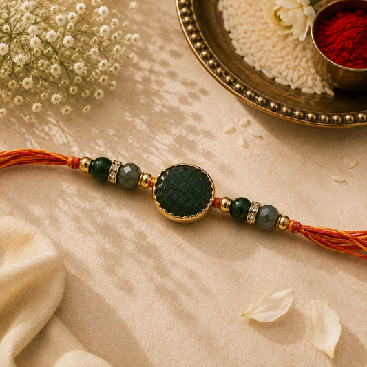 Green Aventurine Rakhi