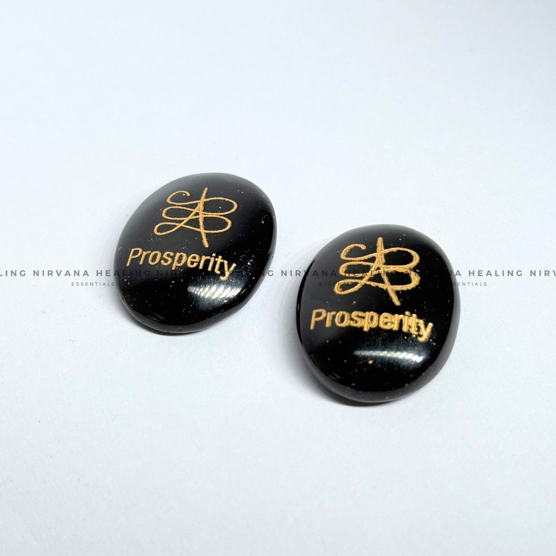 BLACK TOURMALINE PROSPERITY ZIBU COIN (Protection, Grounding, Shielding And Growth) image 1