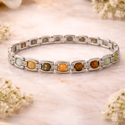 METAL DHAN YOG BRACELET – SILVER image 2