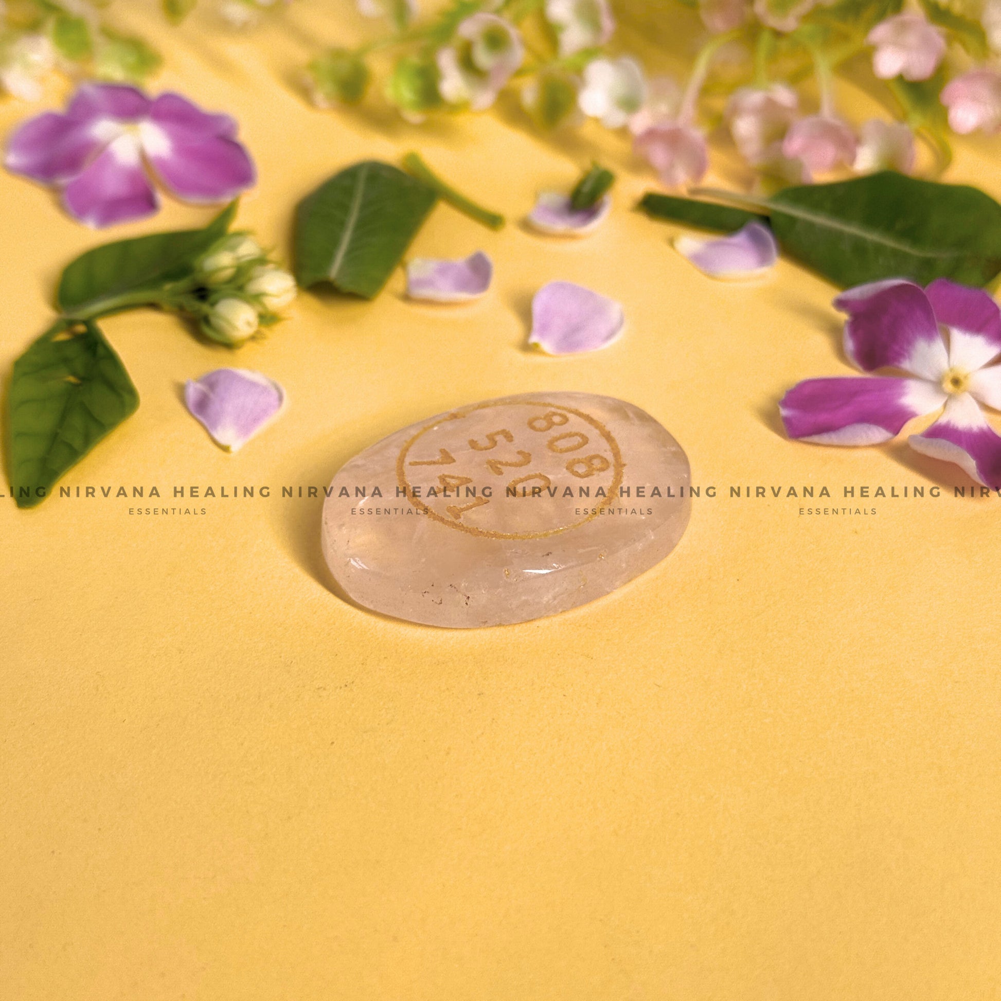 CLEAR QUARTZ ABUNDANCE ZIBU COIN (Mental Clarity, Master Healer And Energy Amplifier).  image 3