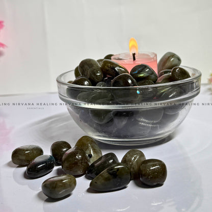 LABRADORITE TUMBLE STONES (Intuition, Inner Power And Transformation).    image 2