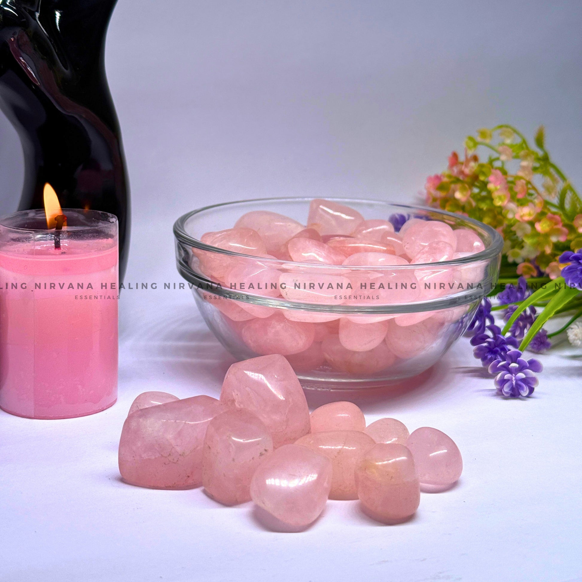 ROSE QUARTZ TUMBLE HEALING STONE (Love, Romance, Relationship, Emotion And Balance) image 5