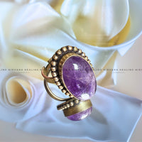 Amethyst Oval Designer Ring