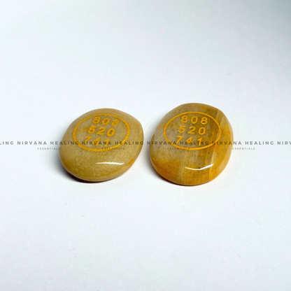 YELLOW AVENTURINE ABUNDANCE ZIBU COIN (Joy, Leadership And Empowerment). image 4