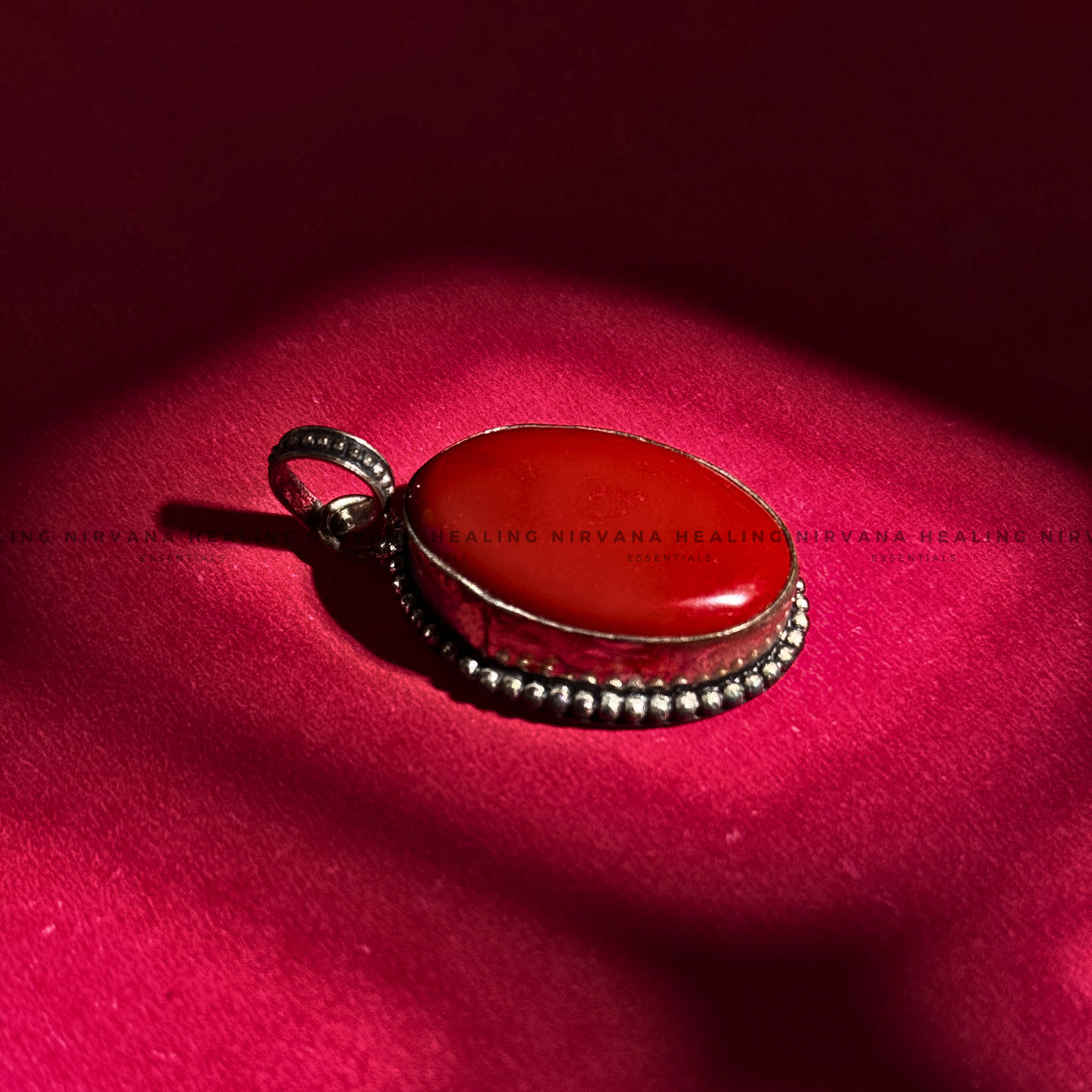 RED CORAL JADE PENDANT (Courage, Strength And Vitality) image 3