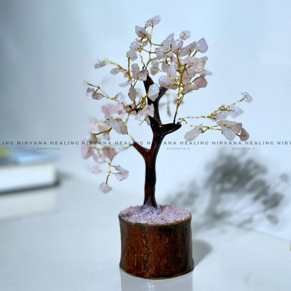 ROSE QUARTZ CRYSTAL TREE (SMALL) Approx 100 Beads (Love, Romance, Relationship And Emotions Balance) image 3