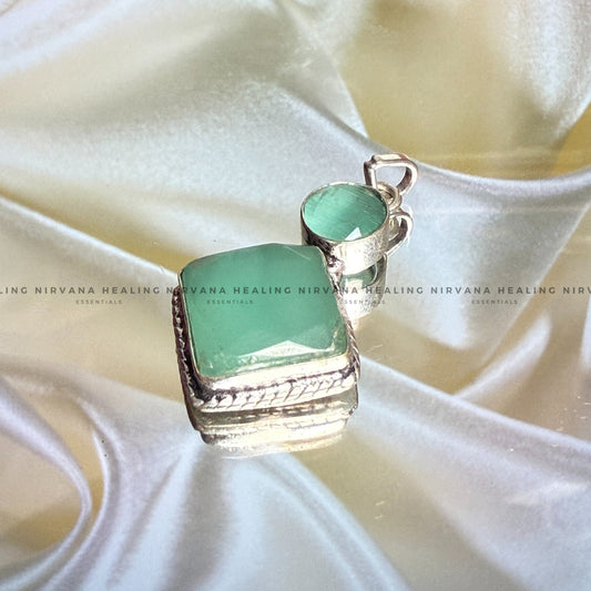GREEN AVENTURINE DESIGNER PENDANT (Luck, Money, Abundance, Career And Growth). image 0