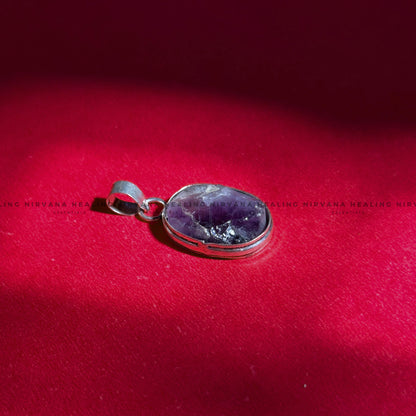 AMETHYST RAW PENDANT (Meditation, Stress Reduction, Intuition And Manifestation)   image 7