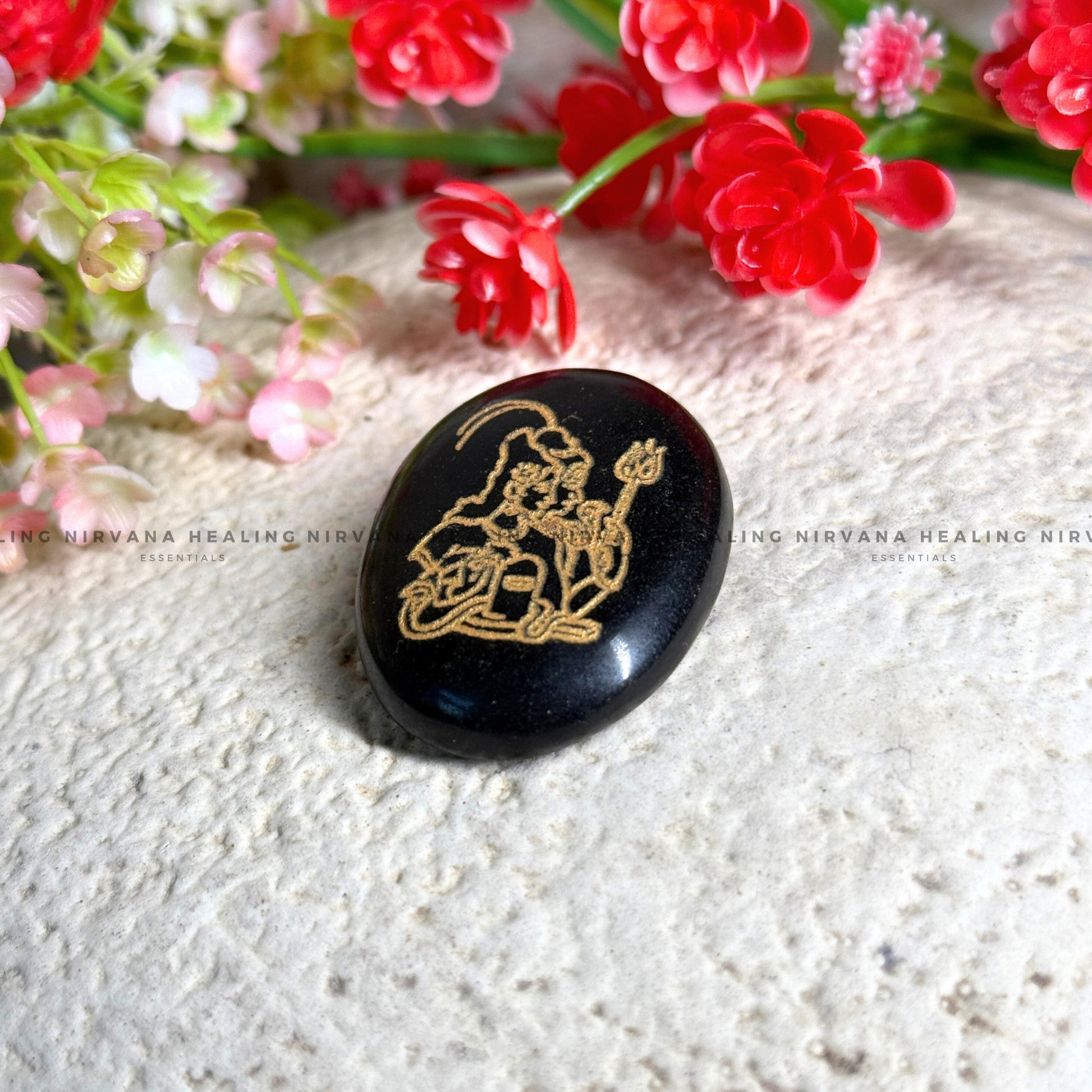 BLACK TOURMALINE MAHADEV ZIBU COIN (Protection, Grounding, Shielding And Growth) image 0